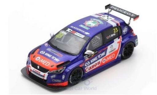 Diecast model cars Peugeot 308 TCR No.23 Sports & You Europe Hungaroring 2018 F.Abreu 1/43 Spark