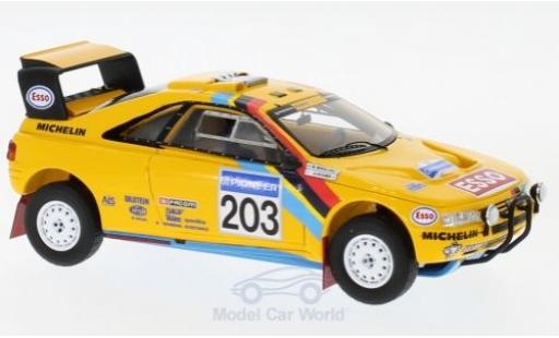 Diecast model cars Peugeot 405 Turbo 16 T16 Grand Raid No.203 Rally Paris Dakar 1990 A.Vatanen/B.Berglund 1/43 Spark