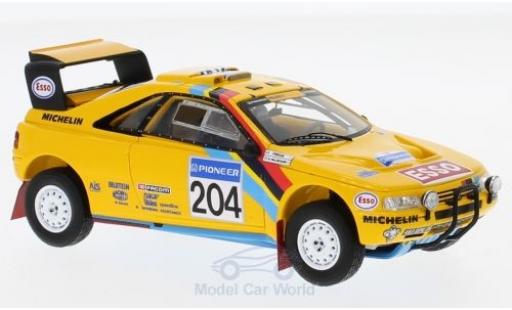 Diecast model cars Peugeot 405 Turbo 16 T16 Grand Raid No.204 Camel Rally Paris Dakar 1990 with Decals B.Waldegard/J.-C.Fenouil 1/43 Spark