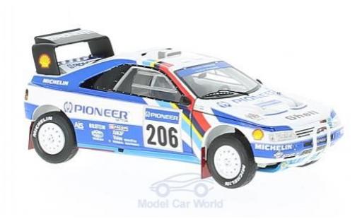 Diecast model cars Peugeot 405 Turbo 16 T16 Grand Raid No.206 Rally Paris Dakar 1989 J.Ickx/C.Tarin 1/43 Spark