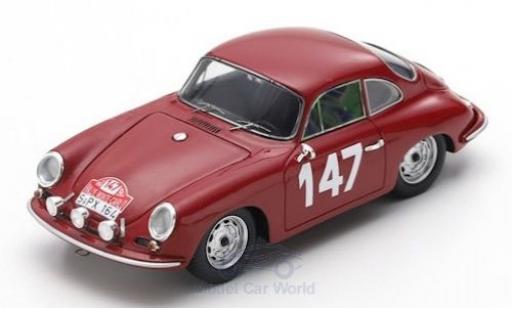 Diecast model cars Porsche 911 B B 2000 GS-GT No.147 Rally Monte Carlo 1964 R.Buchet/M.Gauvin 1/43 Spark