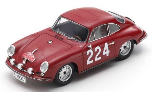 Diecast model cars Porsche 911 B B T6 Carrera 2 No.224 Rally Monte Carlo 1964 G.Klass/H.Wencher 1/43 Spark