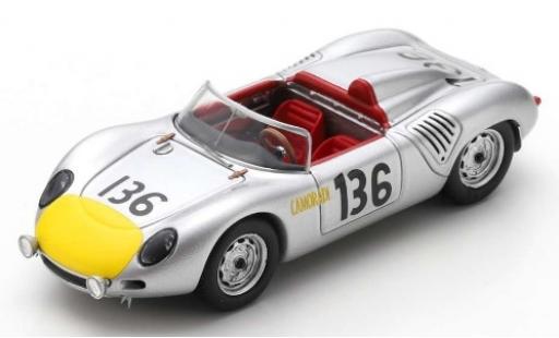 Diecast model cars Porsche 718 RS61 No.136 KG Targa Florio 1961 S.Moss/G.Hill 1/43 Spark