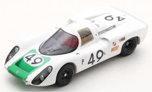 Diecast model cars Porsche 907 Base C RHD No.49 12h Sebring 1968 H.Herrmann/J.Siffert 1/18 Spark