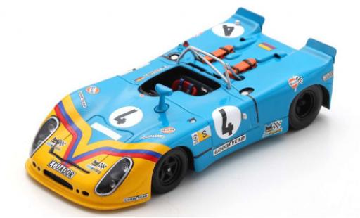 Diecast model cars Porsche 908 1973 /02 RHD No.4 24h Le Mans avec Decals G.Ortega/F.Merello 1/43 Spark