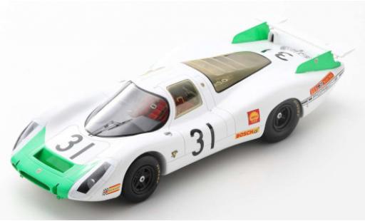 Diecast model cars Porsche 908 1968 No.31 System Engineering 24h Le Mans J.Siffert/H.Herrmann 1/18 Spark