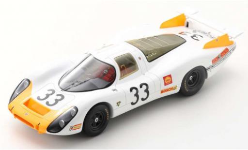 Diecast model cars Porsche 908 1968 No.33 System Engineering 24h Le Mans R.Stommelen/J.Neerpasch 1/18 Spark