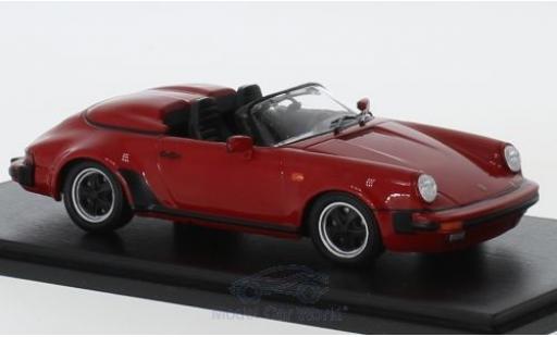 Diecast model cars Porsche 911 Turbo 3.2 Speedster Look red 1989 1/43 Spark