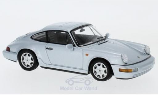 Diecast model cars Porsche 911 SC Carrera 4 grey 1989 1/43 Spark