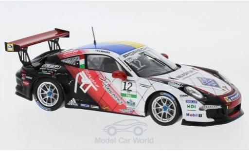 Diecast model cars Porsche 911 GT3 Cup No.12 Carrera Italia 2017 A.Rovera 1/43 Spark