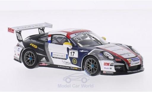 Diecast model cars Porsche 911 GT3 Cup No.17 Sebastien Loeb Racing Carrera France 2015 M.Jousse 1/43 Spark