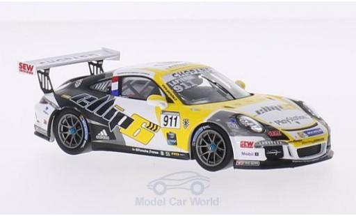 Diecast model cars Porsche 911 GT3 Cup No.911 Sebastien Loeb Racing Carrera France 2015 C.Lapierre 1/43 Spark