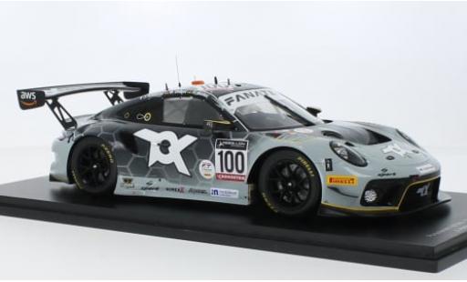 Diecast model cars Porsche 911 GT3 R No.100 Toksport WRT 24h Spa 2022 1/18 Spark
