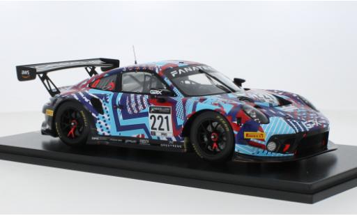 Diecast model cars Porsche 911 GT3 R No.221 GPX Martini Racing Spa Test Days 2022 1/18 Spark