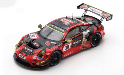 Diecast model cars Porsche 911 GT3 R (991) No.30 Frikadelli Racing Team 24h N&Atilde;&frac14;rburgring 2020 K.Abbelen/N.Siedler/A.M&Atilde;&frac14;ller/.Renauer 1/43 Spark