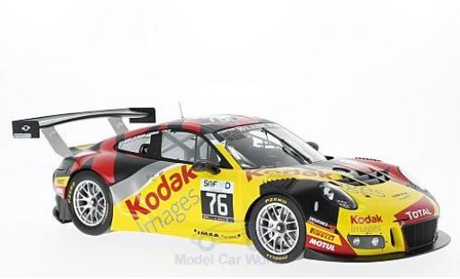 Diecast model cars Porsche 911 GT3 R No.76 IMSA Performance Kodak 24h Spa 2016 P.Pilet/M.Jousse/.Narac/T.Cornac 1/18 Spark