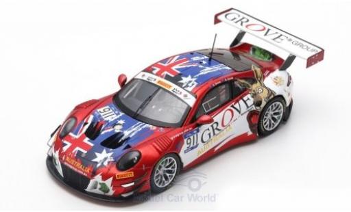 Diecast model cars Porsche 911 GT3 R No.911 Herberth Motorsport FIA GT Nations Cup Bahrain 2018 Team Australia S.Grove/B.Grove 1/43 Spark