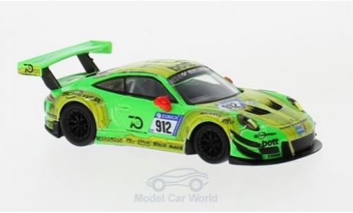 Diecast model cars Porsche 911 GT3 R No.912 Manthey Racing 24h N&Atilde;&frac14;rburgring 2018 .Lietz/P.Pilet/F.Makowiecki/N.Tandy 1/18 Spark