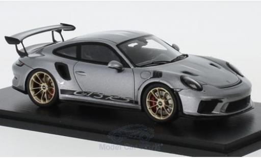Diecast model cars Porsche 911 GT3 RS metallic grey 2018 1/43 Spark