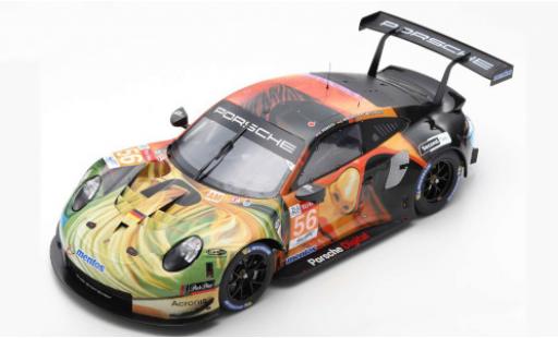 Diecast model cars Porsche 911 RSR (991) No.56 Team Project 1 24h Le Mans 2019 J.Bergmeister/P.Lindsey/E.Perfetti 1/43 Spark