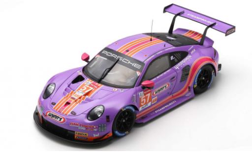 Diecast model cars Porsche 911 RSR (991) No.57 Team Project 1 Wynns 24h Le Mans 2020 J.Bleekemolen/F.Fraga/B.Keating 1/18 Spark