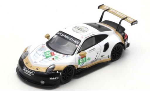Diecast model cars Porsche 911 RSR (991) No.91 GT Team 24h Le Mans 2019 R.Lietz/G.Bruni/F.Makowiecki 1/43 Spark