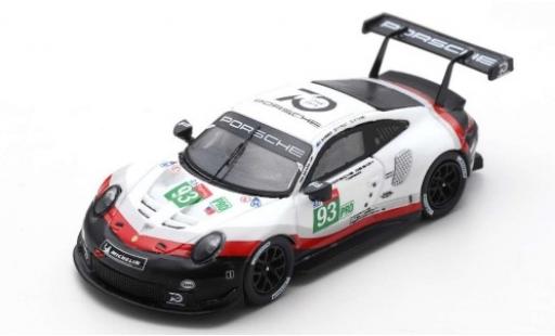 Diecast model cars Porsche 911 RSR No.93 GT Team 24h Le Mans 2018 P.Pilet/N.Tandy/E.Bamber 1/64 Spark