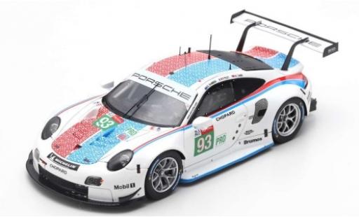 Diecast model cars Porsche 911 RSR (991) No.93 GT Team 24h Le Mans 2019 P.Pilet/E.Bamber/N.Tandy 1/43 Spark