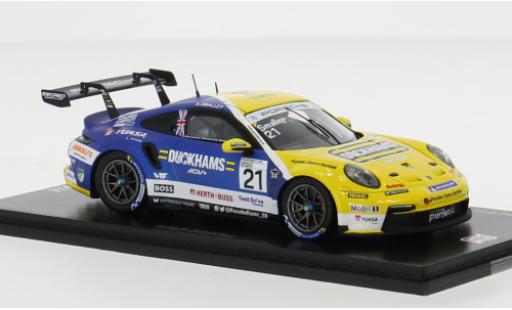 Diecast model cars Porsche 911 GT3 Cup No.21 Carrera Cup Great Britain 2023 1/43 Spark