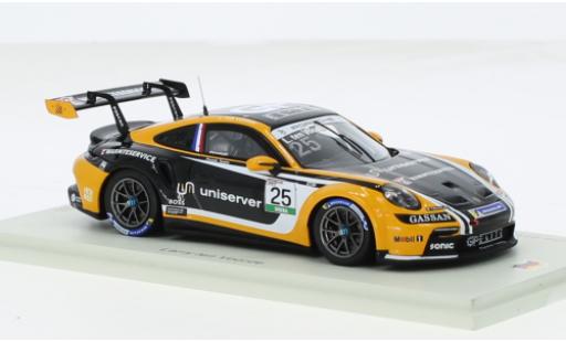 Diecast model cars Porsche 911 GT3 Cup No.25 Carrera Cup Germany 2023 1/43 Spark