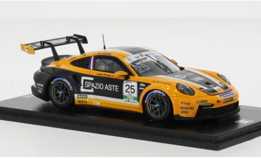 Diecast model cars Porsche 911 GT3 Cup No.25 Carrera Cup Italia 2023 1/43 Spark