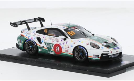 Diecast model cars Porsche 911 GT3 Cup No.53 Deluxe Super Cup North America 2023 1/43 Spark