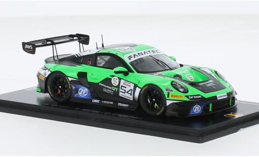 Diecast model cars Porsche 911 GT3 R No.54 Dinamic GT Huber Racing 24h Spa 2023 1/43 Spark