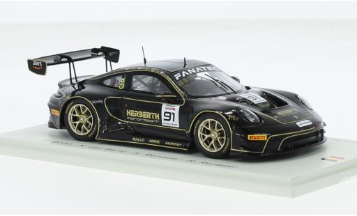 Diecast model cars Porsche 911 GT3 R No.91 Herberth Motorsport 24h Spa 2023 1/43 Spark