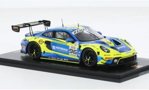Diecast model cars Porsche 911 GT3 R No.96 Rutronik Racing 24h Spa 2023 1/43 Spark