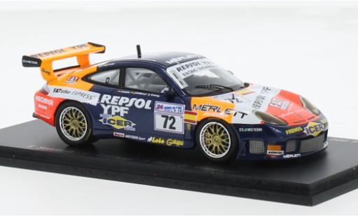 Diecast model cars Porsche 911 GT3 R No.72 Repsol Racing Engineering Repsol 24h Le Mans 2000 1/43 Spark