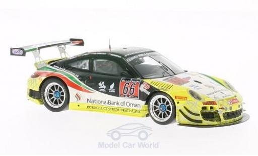 Diecast model cars Porsche 911 GT3 R (997) No.66 National Bank of Oman 24h Spa 2013 A.Al Harty/M.Konopka/J.Raska/M.Schelp 1/43 Spark