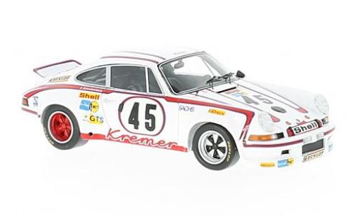 Diecast model cars Porsche 911 Carrera No.45 Kremer Racing Team 24h Le Mans 1973 E.Kremer/C.Schickentanz/P.Keller 1/43 Spark
