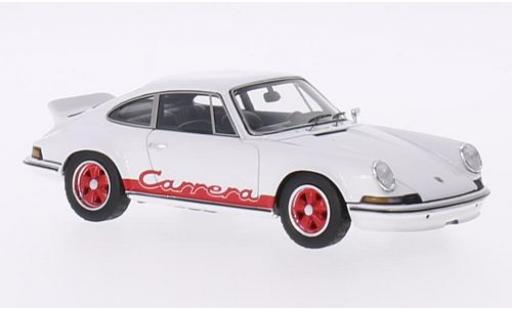 Diecast model cars Porsche 911 RS Carrera 2.7 white/red 1973 v&Atilde;&copy;hicule de pr&Atilde;&copy;sentation 1/43 Spark