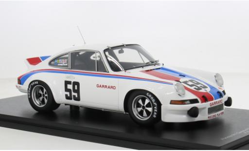 Diecast model cars Porsche 911 RSR Carrera No.59 24h Daytona 1973 1/18 Spark