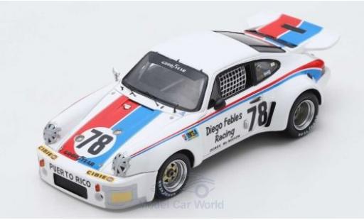 Diecast model cars Porsche 911 RSR Carrera No.78 24h Le Mans 1976 D.Febles/A.Poole/H.Cruz 1/43 Spark