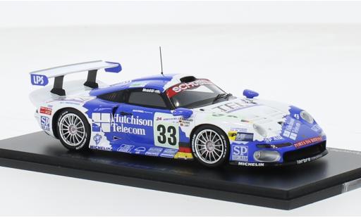 Diecast model cars Porsche 911 GT1 No.33 Sch&Atilde;&frac14;bel Engineering 24h Le Mans 1997 1/43 Spark