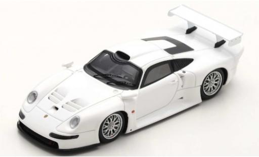 Diecast model cars Porsche 911 GT1 white 1996 Street Version 1/43 Spark