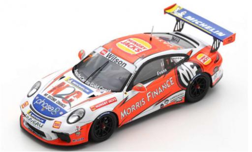 Diecast model cars Porsche 911 GT3 Cup No.7 Carrera Australia 2018 J.Evans 1/43 Spark