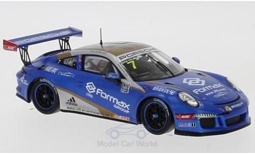 Diecast model cars Porsche 911 GT3 Cup No.7 Carrera Asien 2017 C.van der Drift 1/43 Spark