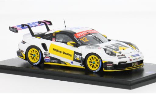 Diecast model cars Porsche 911 GT3 Carrera Cup Australia 2024 #12 1/43 Spark