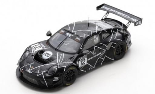Diecast model cars Porsche 911 GT3 R (991.2) No.12 GPX Racing Training Paul Ricard 2019 The Diamond 1/43 Spark