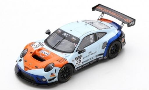 Diecast model cars Porsche 911 GT3 R (991.2) No.36 GPX Racing Gulf 2019 The Spade 1/43 Spark