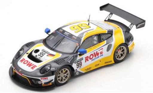 Diecast model cars Porsche 911 GT3 R (991) No.99 Rowe Racing ROWE 24h Spa 2020 K.Bachler/D.Werner/J.Andlauer 1/43 Spark