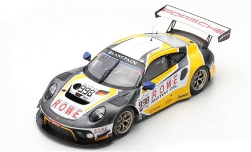 Diecast model cars Porsche 911 GT3 R No.998 ROWE Racing 24h Spa 2019 F.Makowiecki/P.Pilet/N.Tandy 1/18 Spark